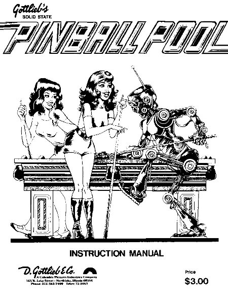 Manuel instruction PINBALL POOL 1979 FR